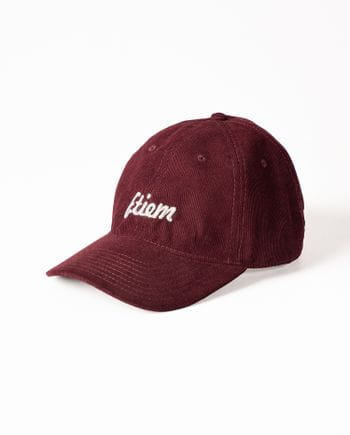 Corduroy baseball cap with Etiem embroidery and logo
