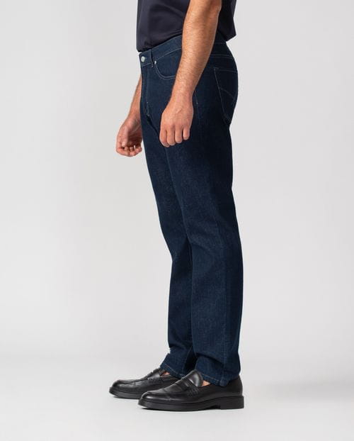 Tejano elástico azul oscuro regular fit