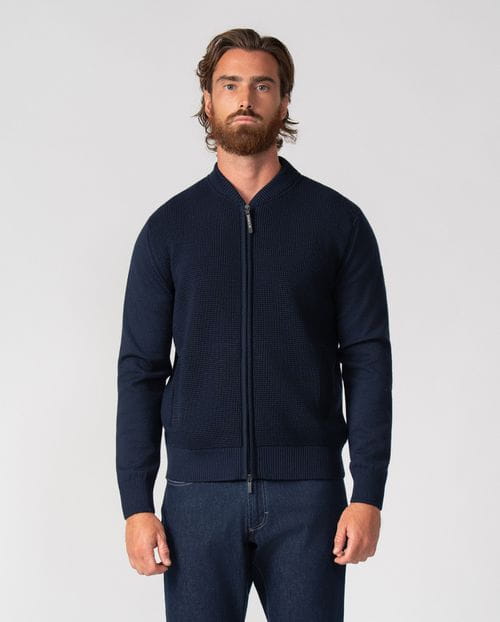 Structure- plain combined cardigan combined with zip