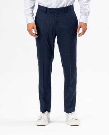 Pantalón de vestir slim fit en microestructura elástica
