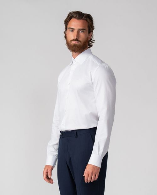 Formal regular shirt of cotton micropattern