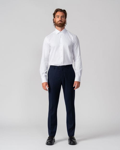Formal regular shirt of cotton micropattern