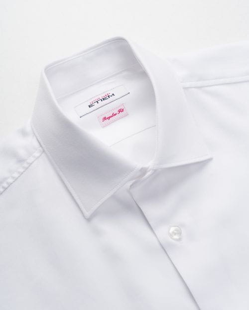 Formal regular shirt of cotton micropattern