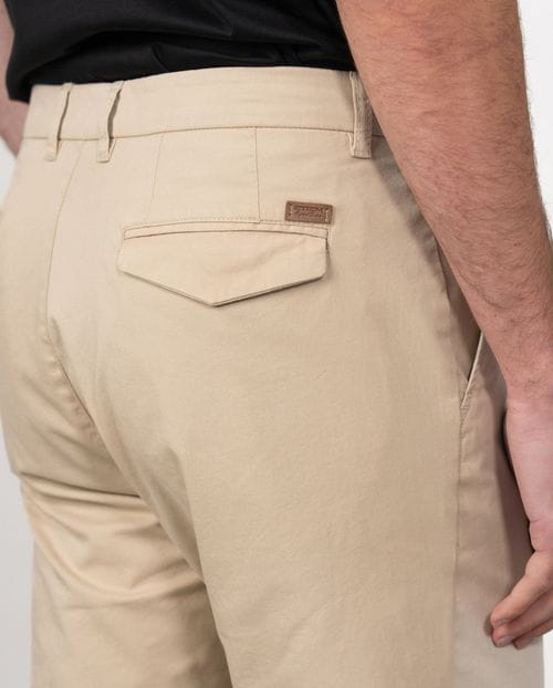 Sport slim fit chino trousers in elastic cotton twill