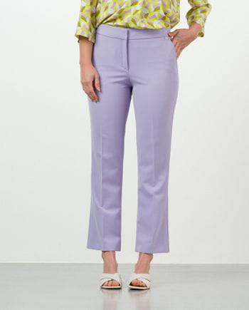 Cropped flare trousers