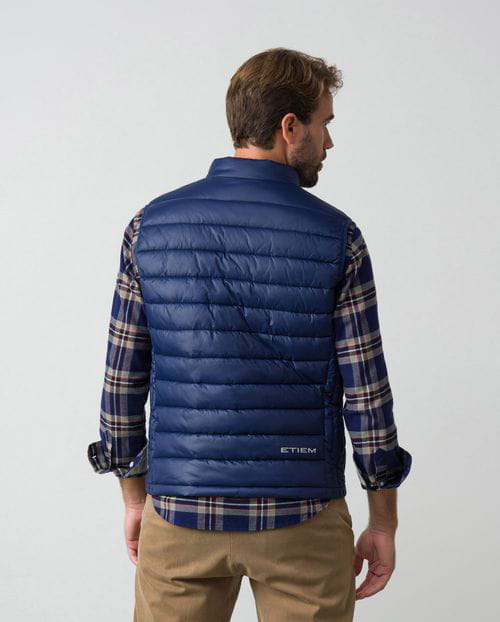 <p>'Piumino style' padded zippered vest</p>