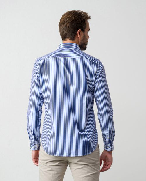 Demi-sport slim fit shirt of kodack stripe cotton