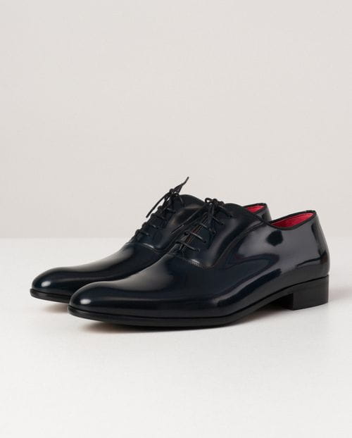 Zapato de vestir  marino en piel semibrillo