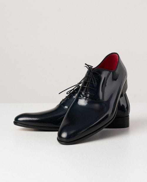 Zapato de vestir  marino en piel semibrillo