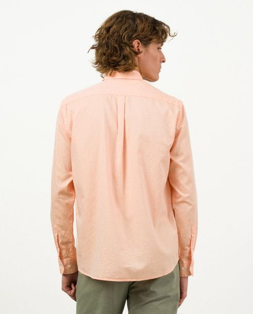 Camisa sport regular fit en fioxford de algodón