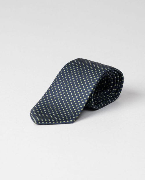 Corbata de seda con estampado pequeño