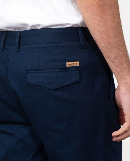 Sport chino slim fit trousers made of elastic cotton microstructure