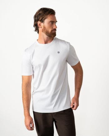 Camiseta de manga corta en algodón mercerizado premium