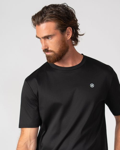 Camiseta de manga corta en algodón mercerizado premium