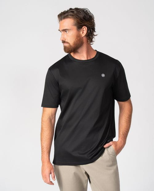 Camiseta de manga corta en algodón mercerizado premium