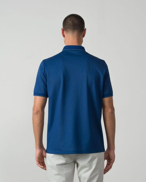 Polo de manga corta en estructura de algodón mercerizado