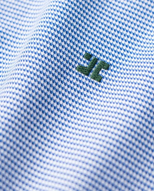 Camisa semivestir slim fit en cuadrito de algodón