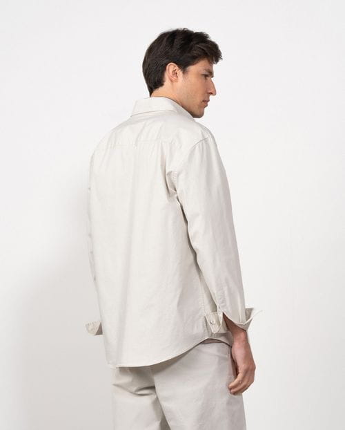 Sobrecamisa en algodón mezcla elástico