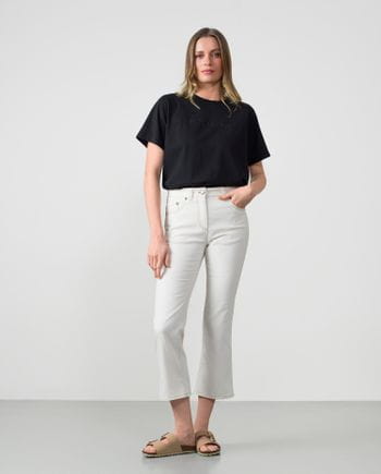 Slim five-pockets cropped jeans