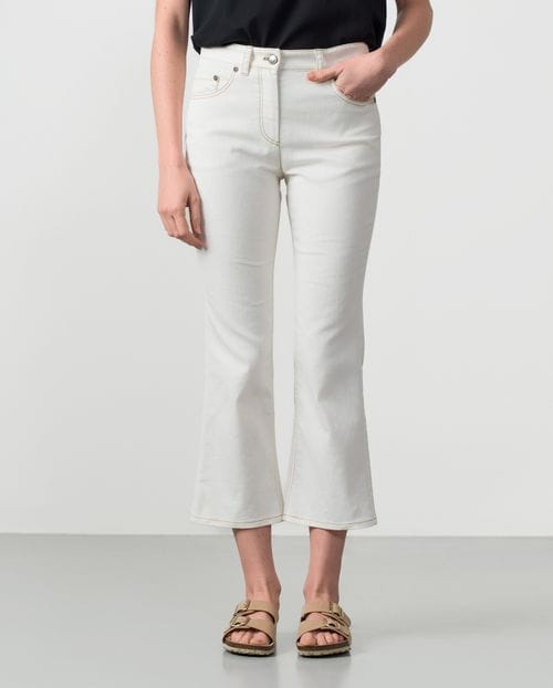 Slim five-pockets cropped jeans