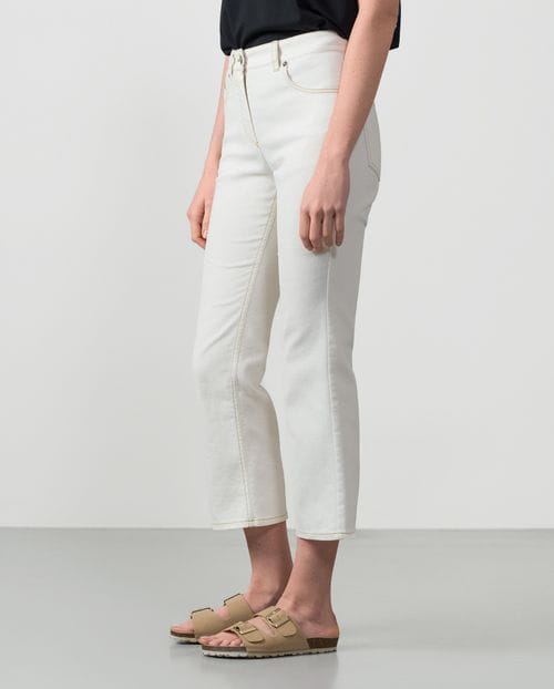 Slim five-pockets cropped jeans