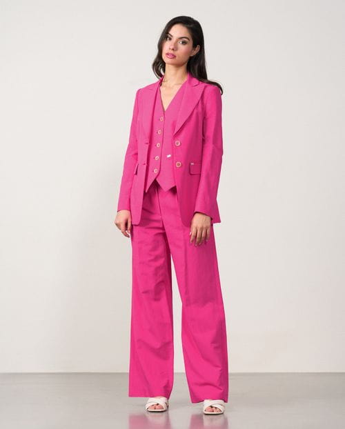 Chaqueta americana en lino-viscosa