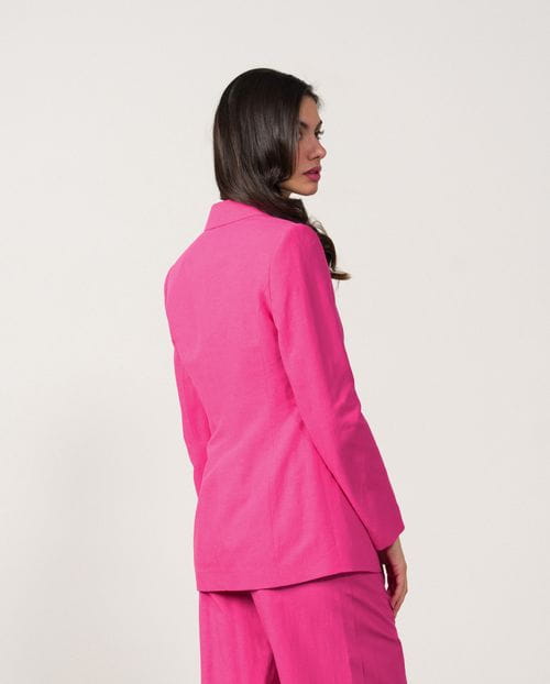 Chaqueta americana en lino-viscosa