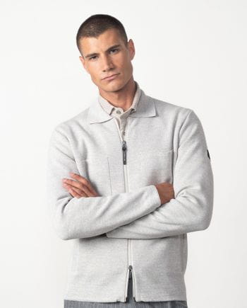 Cerojillo knit jacker with zipper and four pockets