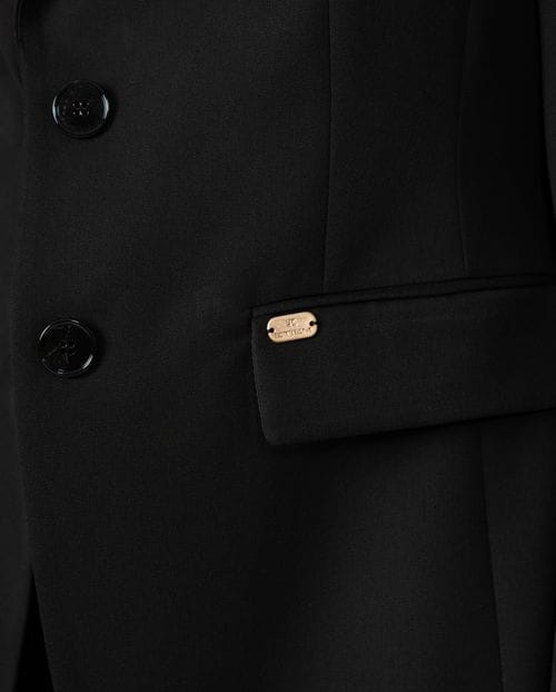 Chaqueta americana entallada en franela lavable