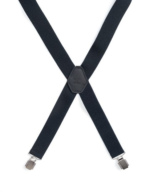 Elastic plain braces with four clips