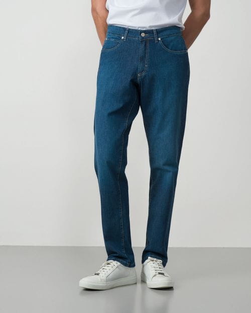 Light regular fit elastic blue jeans