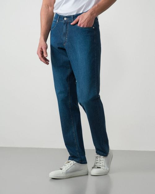 Light regular fit elastic blue jeans