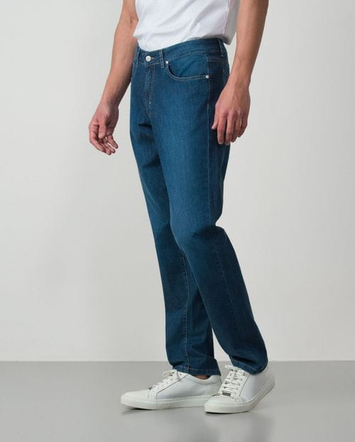 Light regular fit elastic blue jeans