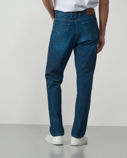 Light regular fit elastic blue jeans