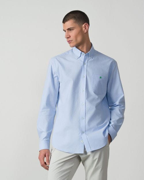Sport relaxed fit shirt in cotton oxford fabric