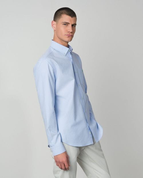 Sport relaxed fit shirt in cotton oxford fabric